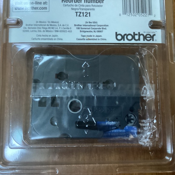 Brother TZ-121 P-touch Electronic Labeling System Tape 3/8” width (9mm) - Picture 8 of 9